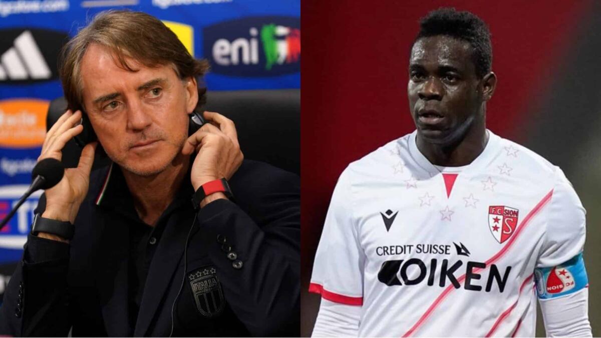 Mancini risponde all'attacco di Balotelli: "Speriamo che lui possa essere in forma davvero" - 