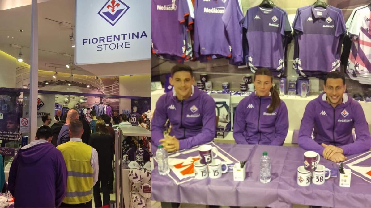 Boom di tifosi al Fiorentina Store: grande entusiasmo per Quarta, Mandragora, Hammarlund e Mijatovic - 