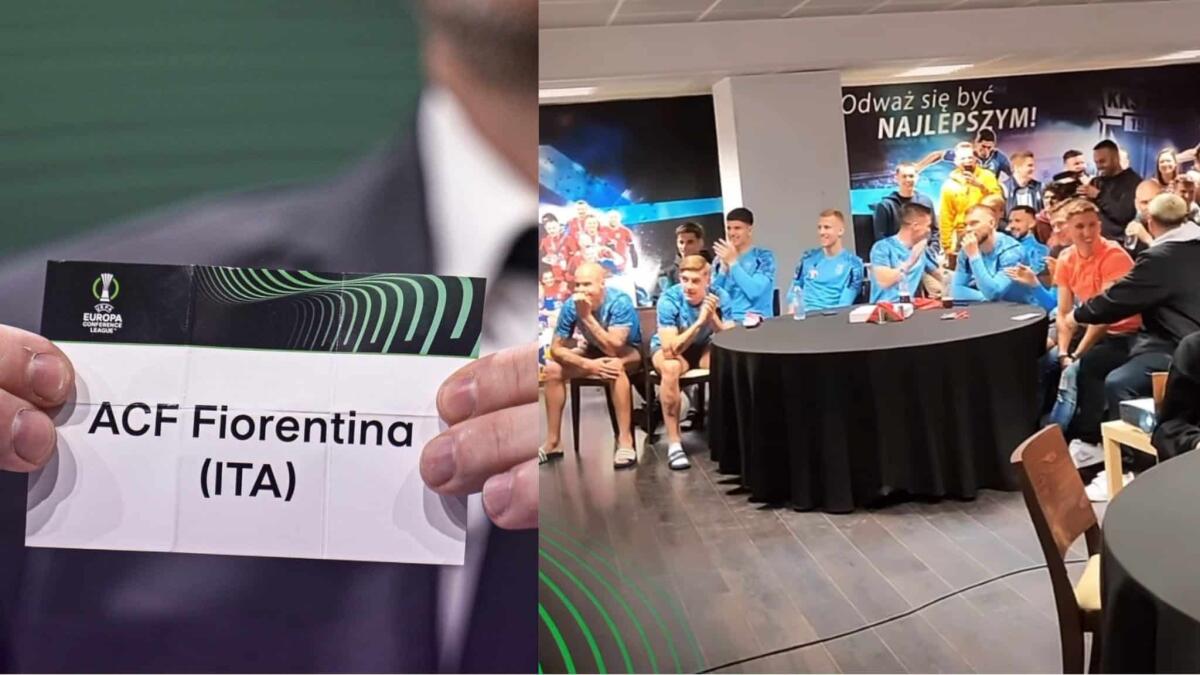 Il video della reazione del Lech Poznan quando hanno sorteggiato la Fiorentina come avversario - 