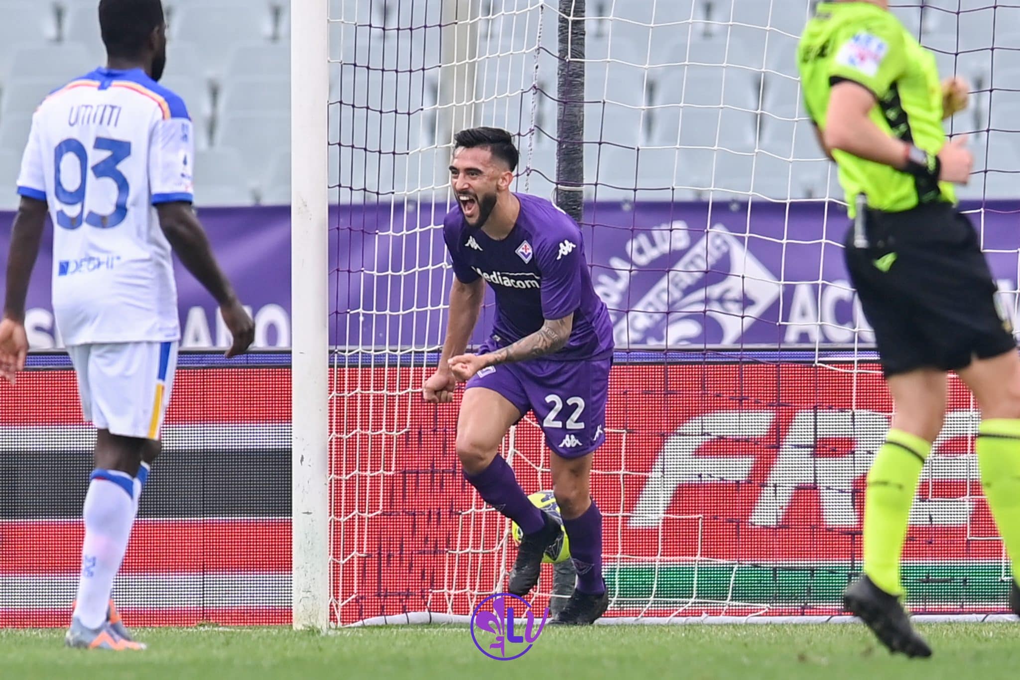 Esultanza Nicolas Gonzalez (ACF Fiorentina)