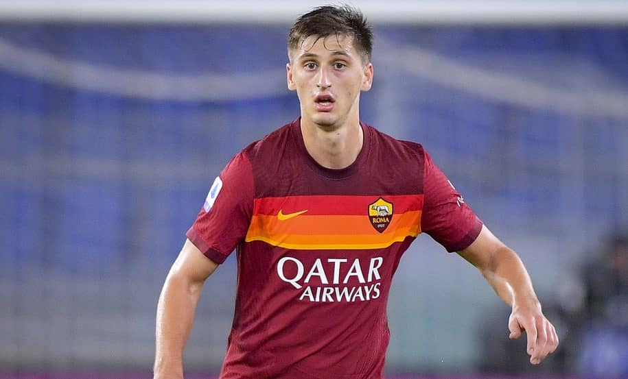 Foto Fabio Rossi/AS Roma/LaPresse27/09/2020 Roma (Italia)Sport CalcioRoma-JuventusCampionato Italiano Serie A TIM 2020/2021 - Stadio OlimpicoNella foto: Maresh KumbullaPhoto Fabio Rossi/AS Roma/LaPresse27/09/2020 Rome (Italy)Sport SoccerRoma-JuventusItali