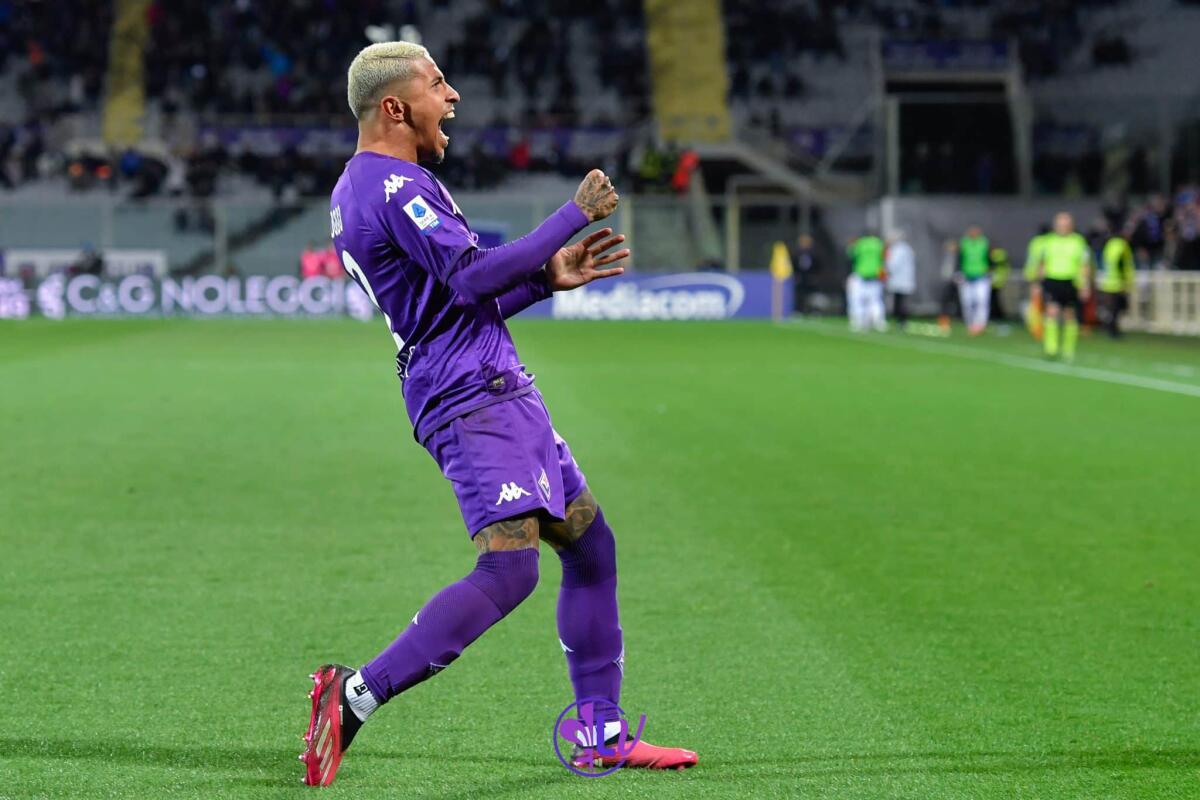 Repubblica non ha dubbi: “Dodò da 7,5 in pagella, è il migliore in campo” - Esultanza Domilson Cordeiro dos Santos "Dodo" (ACF Fiorentina)