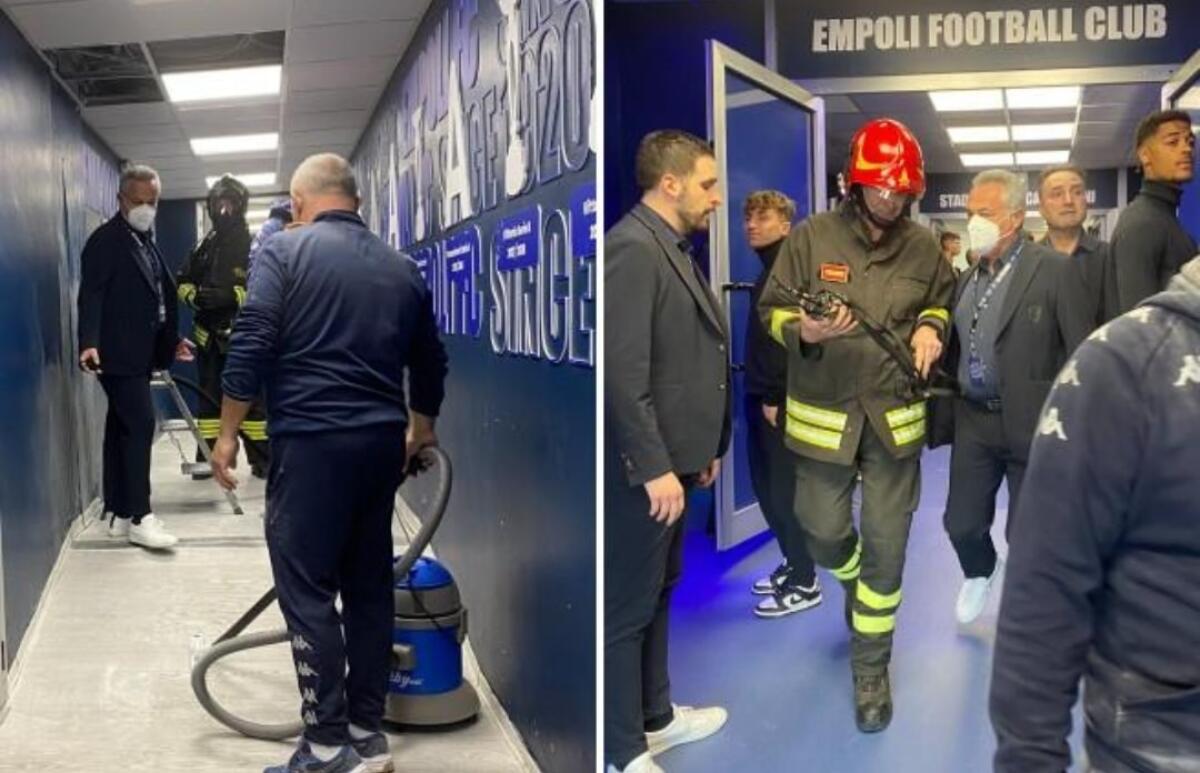 Principio di incendio nello spogliatoio dello stadio di Empoli. La gara contro il Lecce potrebbe slittare - 