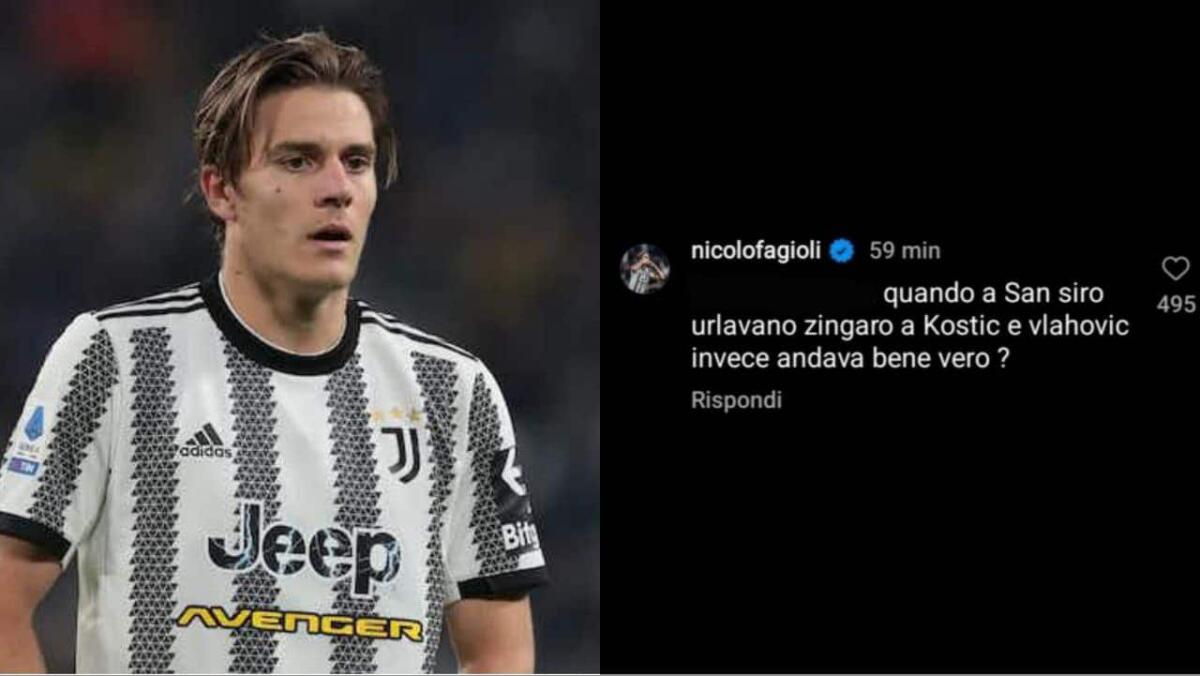 Fagioli polemico sui social: "Quando a San Siro urlavano zingaro a Kostic e Vlahovic andava bene?" - 