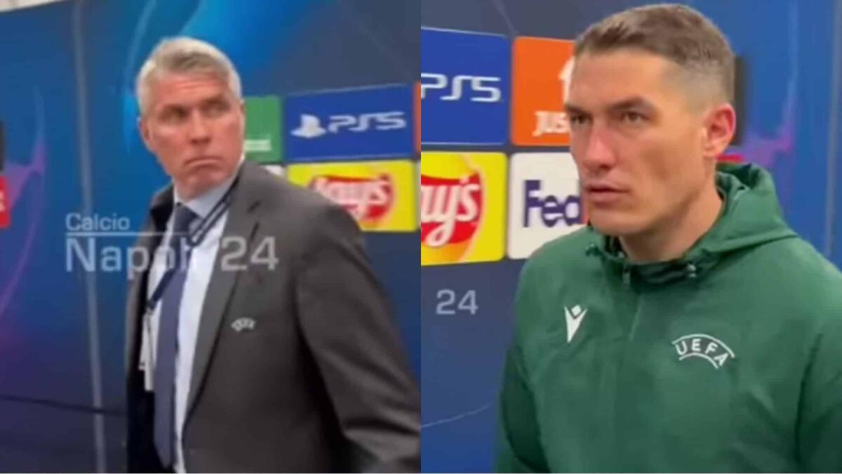 I giornalisti del Napoli non si smentiscono: insulti all'arbitro nello spogliatoio di San Siro. Il video - 