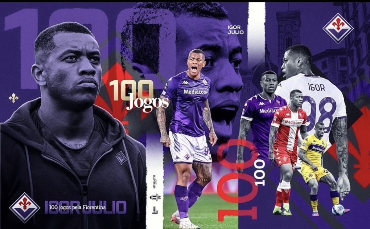 Igor festeggia le 100 presenze con la Fiorentina: "Sto vivendo un sogno. Felice di vestire la maglia viola" - Foto: Instagram Igor