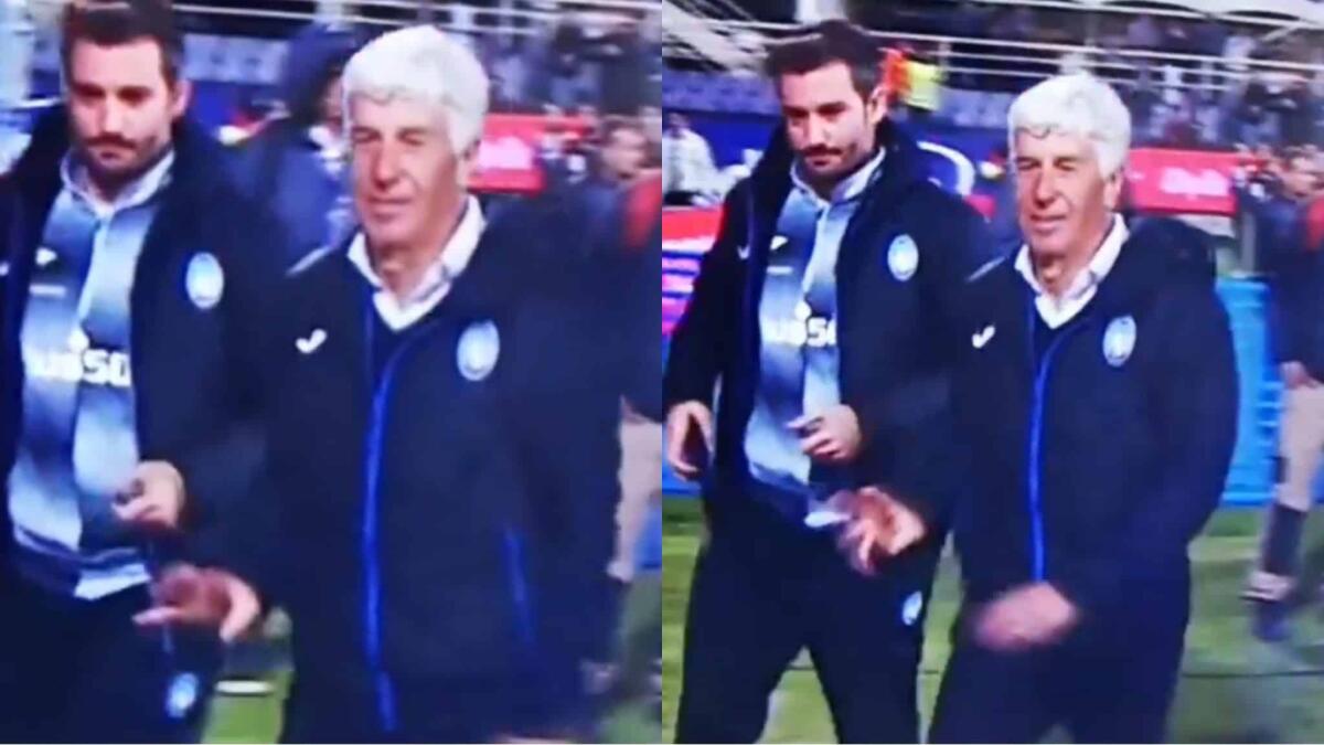 Gasperini fa il gesto del rubare sotto la Curva Fiesole. Brutta provocazione ai tifosi della Fiorentina - 