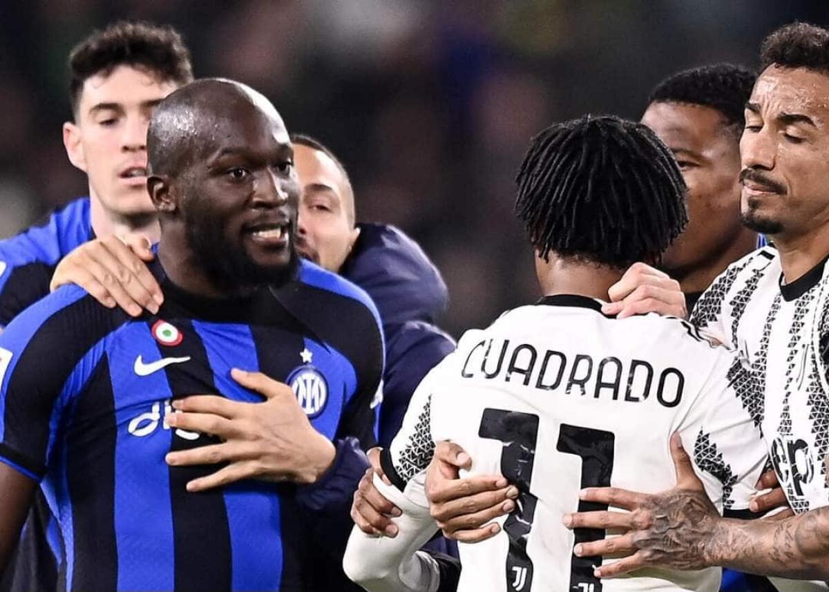 Penitenza per chi ama il calcio, Juventus-Inter 1-1. Insulti razzisti a Lukaku, rissa finale. Cuadrado espulso - 