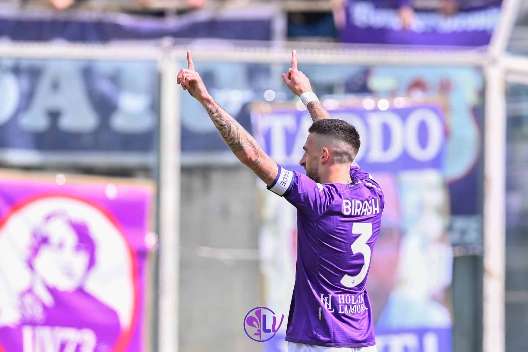 Esultanza Cristiano Biraghi (ACF Fiorentina)