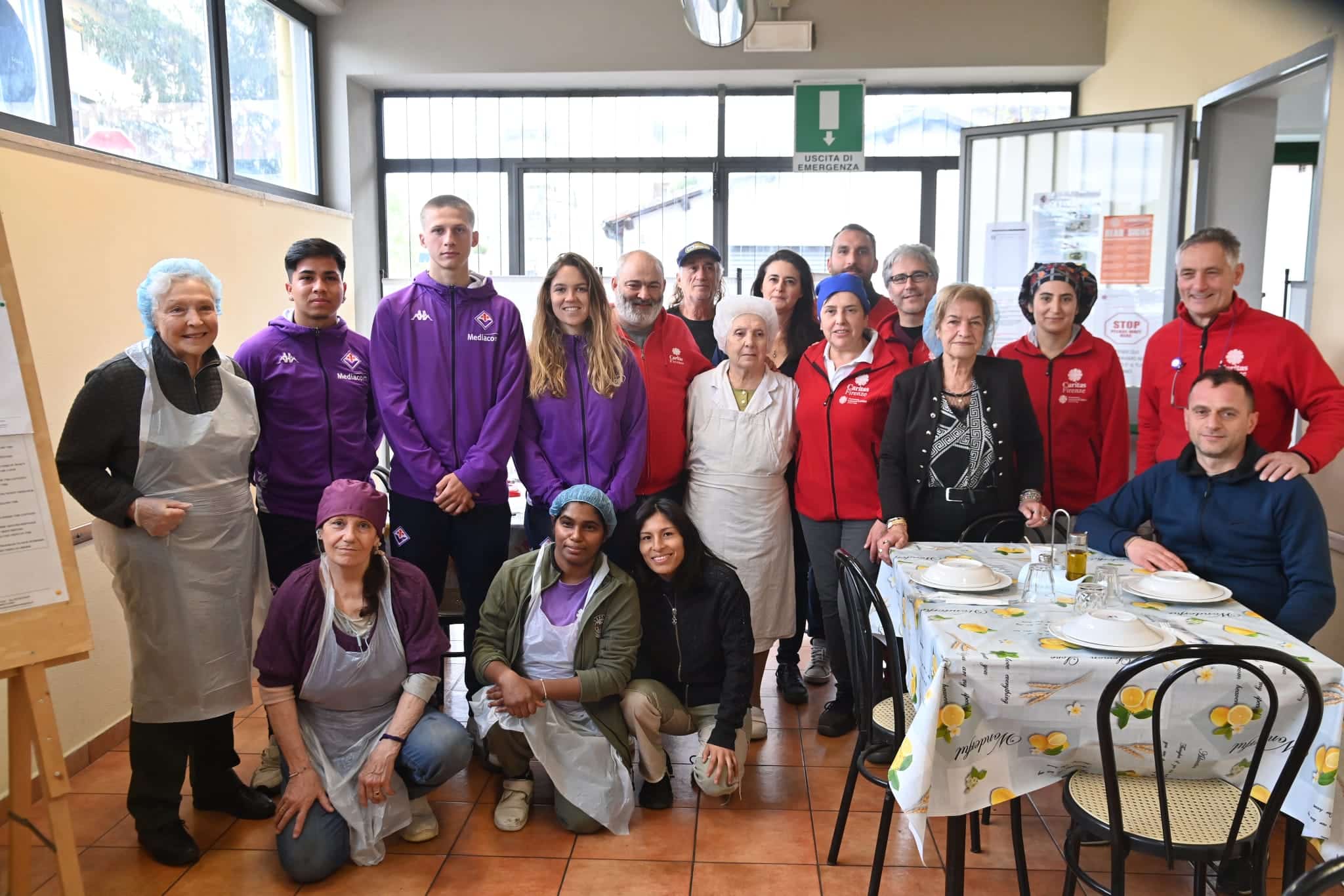 La Fiorentina sostiene la Caritas. Oggi in sostegno della mensa di Via Baracca. Barone: "Noi ci siamo"