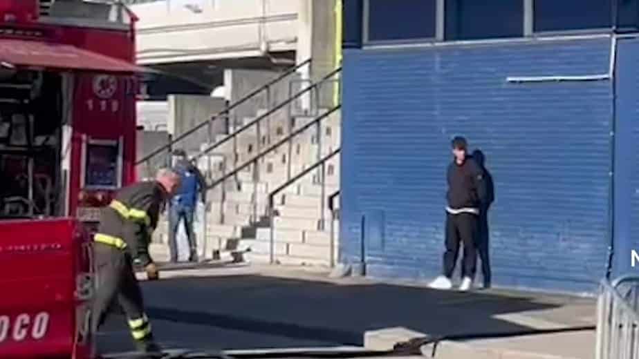 Principio di incendio nello spogliatoio dello stadio di Empoli. La gara contro il Lecce potrebbe slittare