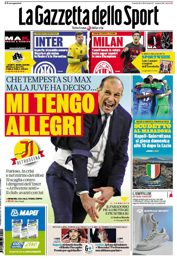 La Gazzetta dimentica la Fiorentina, in prima pagina non c'è spazio. Tifosi viola: "Cosi la fate sporca"