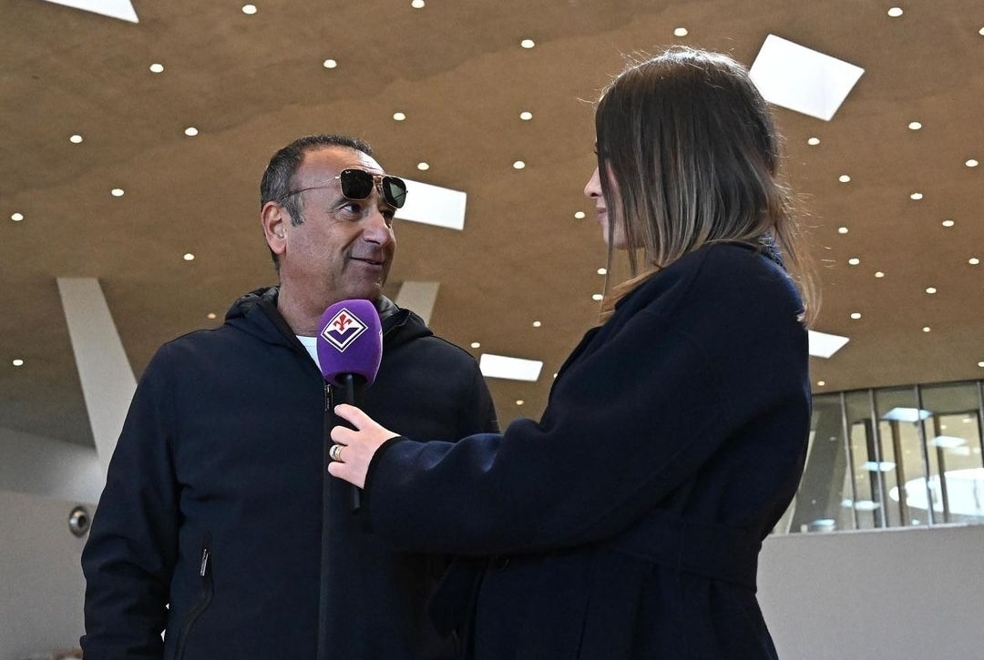 Carlo Conti al Viola Park: "Sto girando a bocca aperta, non mi aspettavo una meraviglia cosi grande"