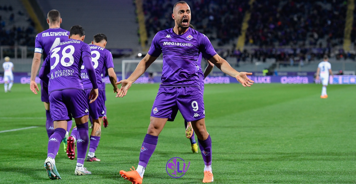 Firenze, stadio A.Franchi, 17.04.2023, Fiorentina-Atalanta, foto Lisa Guglielmi. Copyright Labaroviola.com