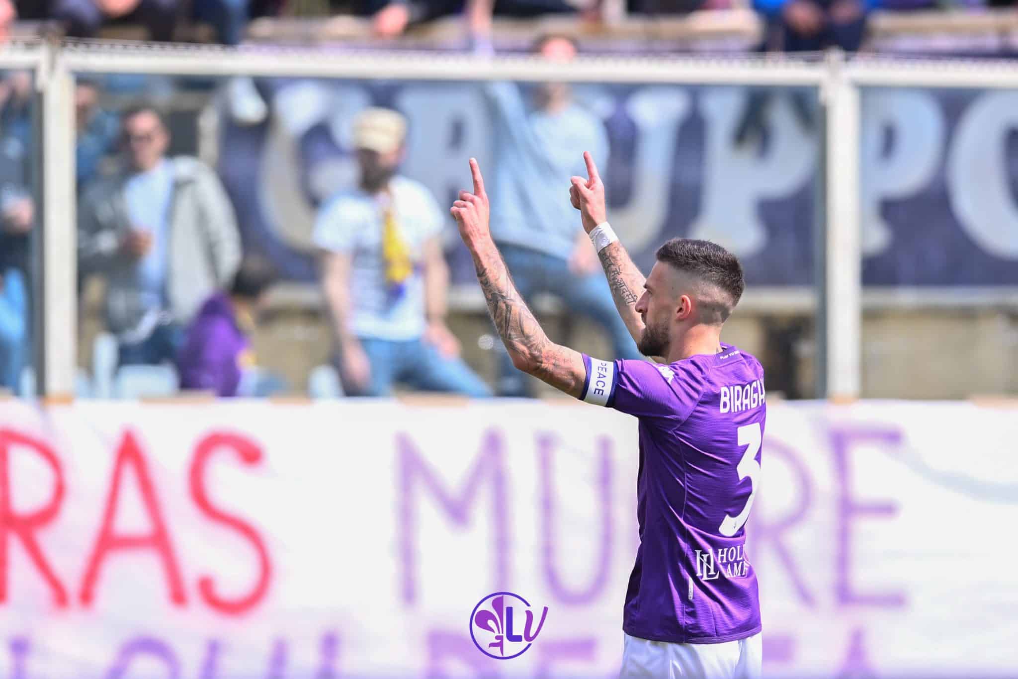 Esultanza Cristiano Biraghi (ACF Fiorentina)