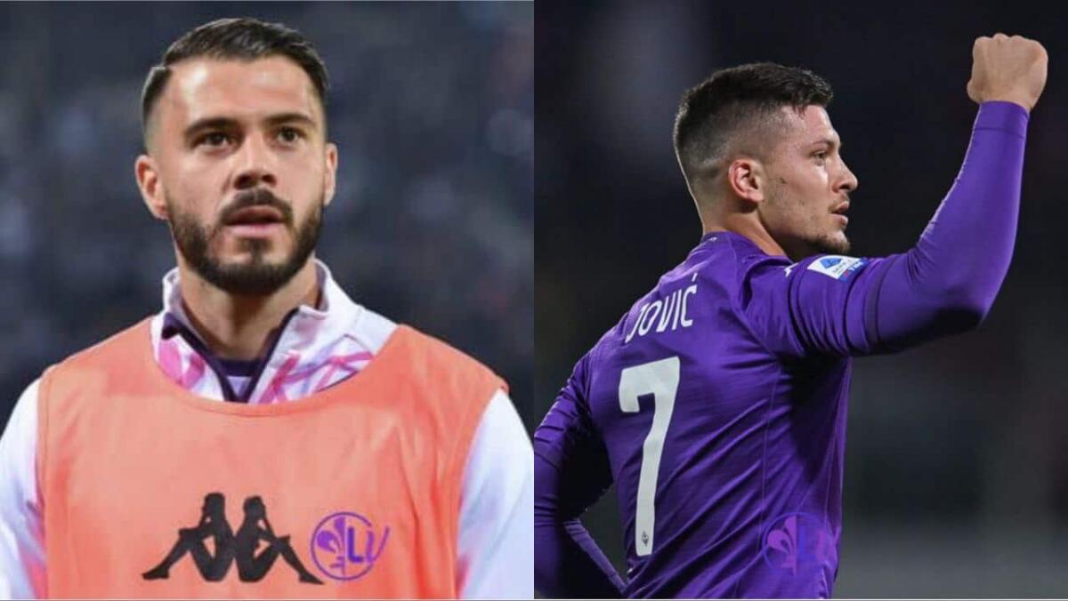 Dal centro sportivo, Cerofolini tra i pali, a destra Venuti e Duncan in mediana. Chance per Jovic - 