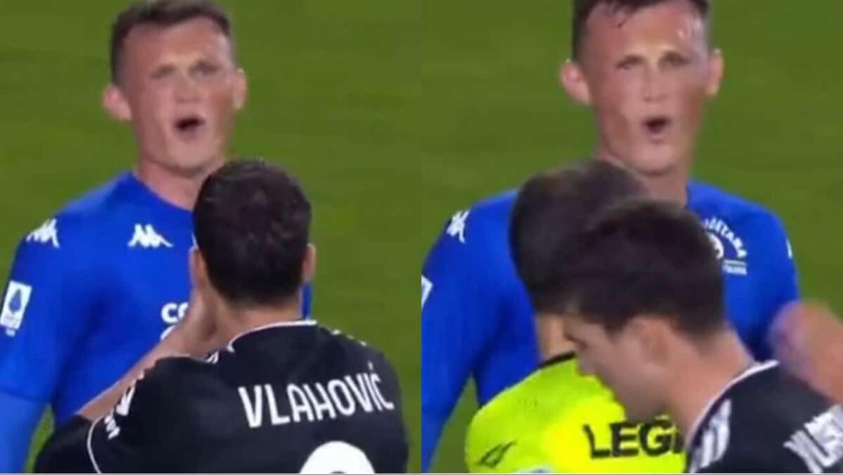 Vlahovic viene sbeffeggiato in campo da Henderson dell'Empoli: "Uuh, 80 milioni oh" - 