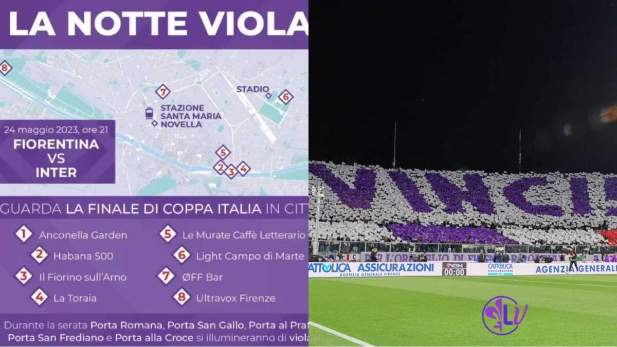 Mezza Firenze sarà a Roma, l'altra metà sarà in città, 8 maxi schermi per decine di migliaia di persone - 