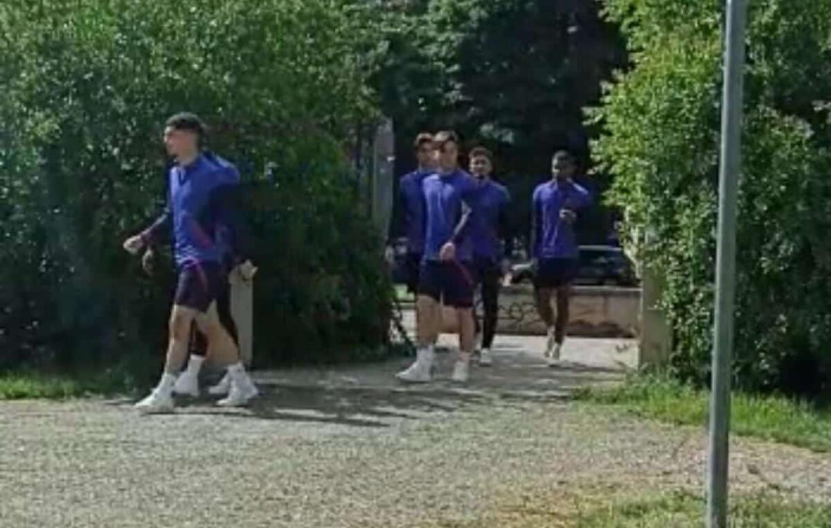 Il Basilea fa rifinitura sul campo sintetico del Firenze Sud. Lavoro tattico e squadra arrivata alle 10.45 - 