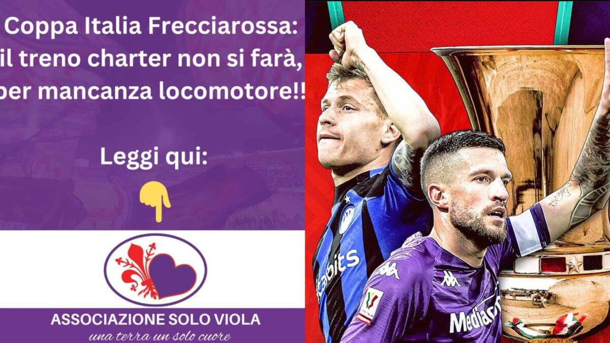 AscSoloViola: "No al treno charter per Roma, manca locomotore. Menomale Frecciarossa è sponsor della Coppa..." - 