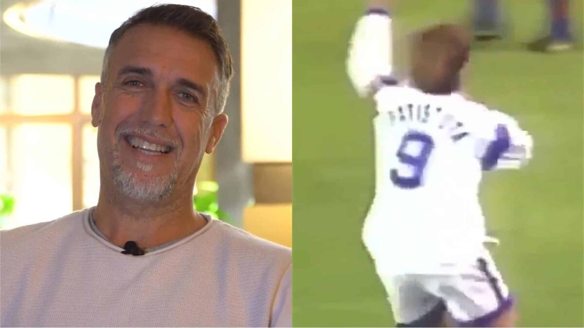 Batistuta rivede e commenta il gol contro il Barcellona: "Poverino il portiere, non poteva fare nulla..." - 
