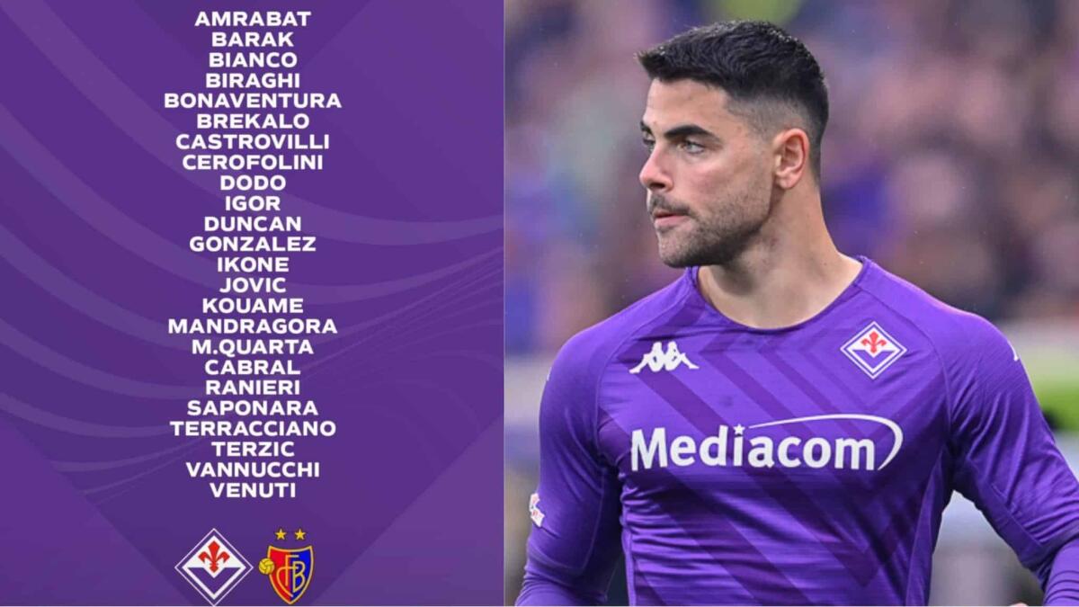 I convocati della Fiorentina per il Basilea: ci sono tutti tranne Sottil. Ritorna Cabral, Terracciano c'è - 