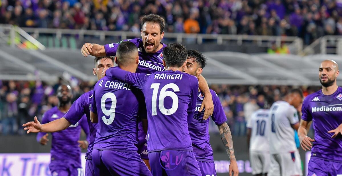 Manicone: "Non mi aspettavo una vittoria del Basilea ma credo che alla fine passerà la Fiorentina" - Firenze, stadio A.Franchi, 11.05.2023, Fiorentina-Basilea, foto Lisa Guglielmi. Copyright Labaroviola.com