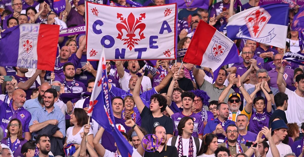 La Fiorentina sta mandando per mail i codici dei biglietti per Praga. Risoluzioni per chi ha problemi - Roma, Stadio Olimpico, 24.05.2023, Fiorentina-Inter, foto Lisa Guglielmi. Copyright Labaroviola.com