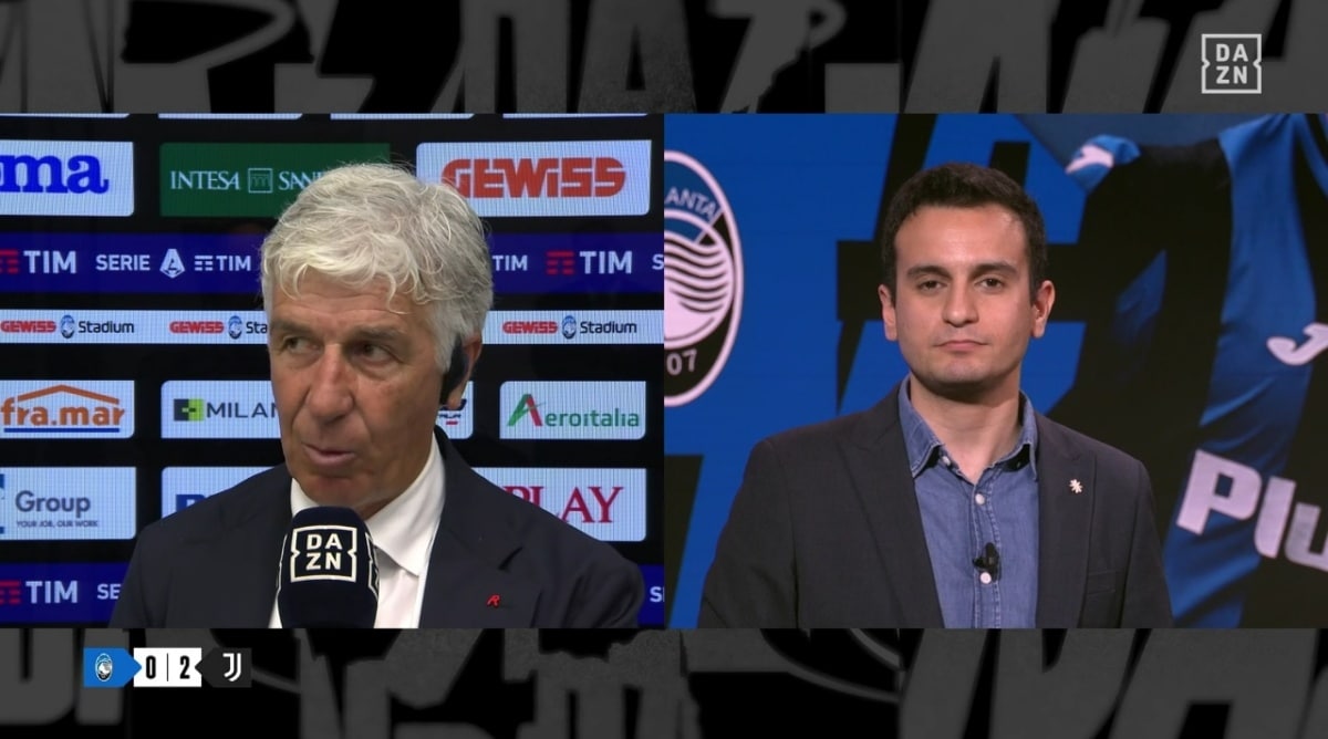 Lite Gasperini a Dazn, difende Curva Atalanta: "Sei fuori strada, cori su Vlahovic non sono razzisti"