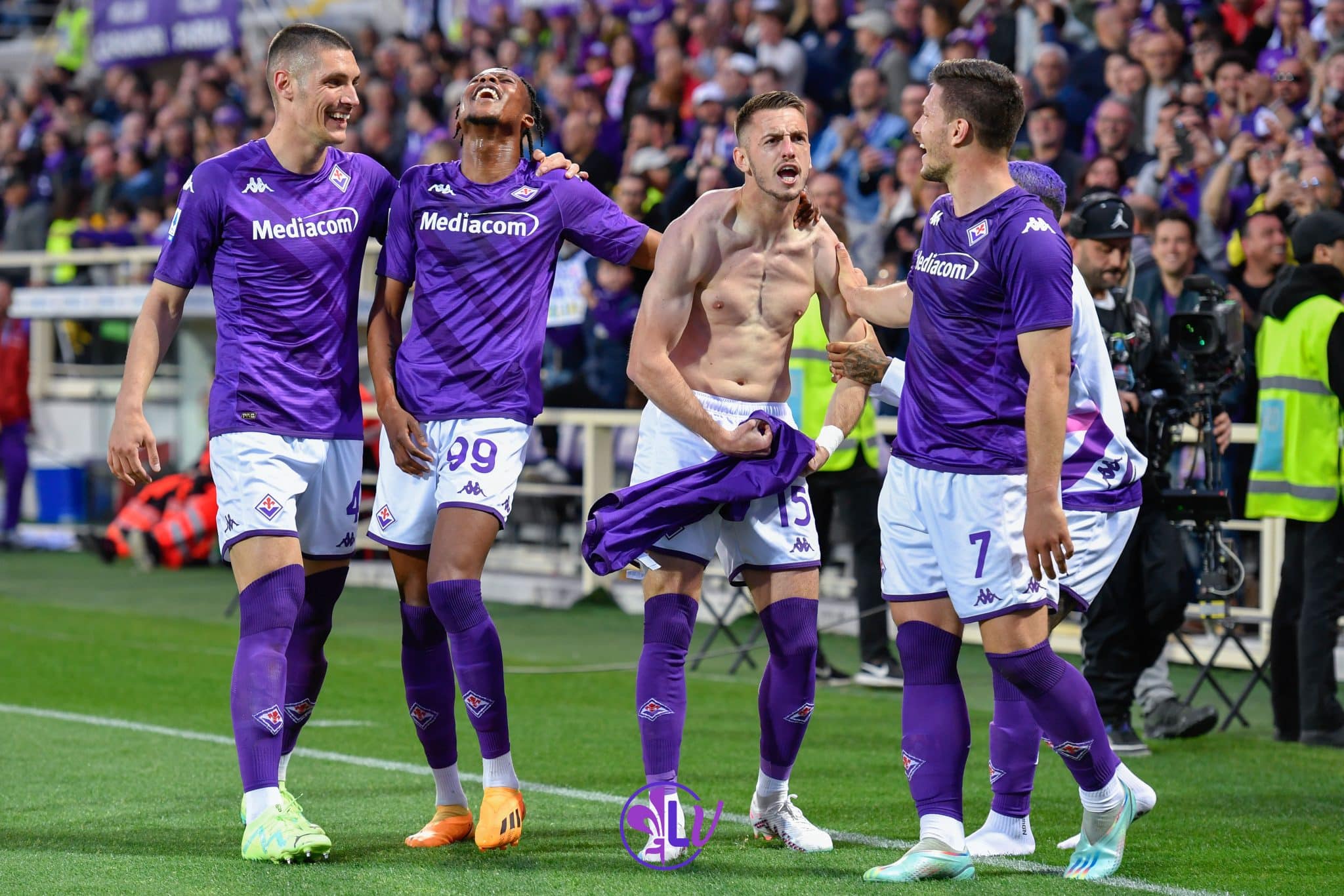 Esultanza ACF Fiorentina