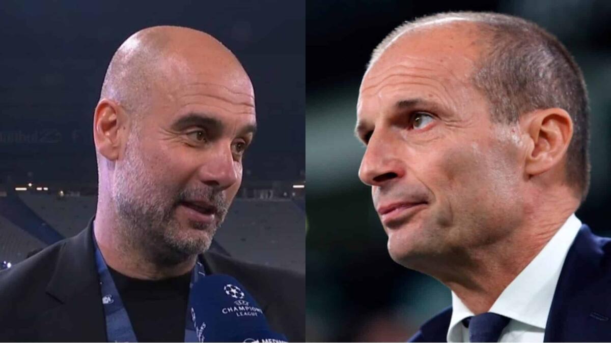 Guardiola asfalta Allegri in diretta a Sky: "Il calcio palla lunga e difesa è finito, guarda il Napoli e l'Inter" - 