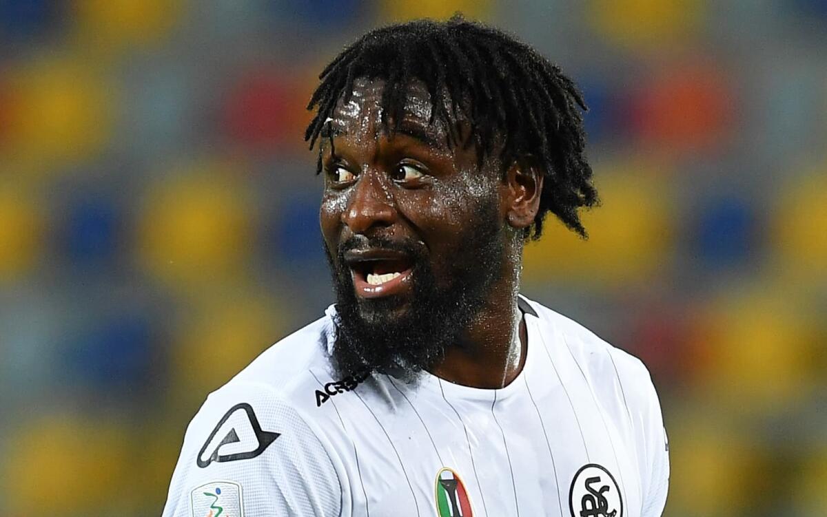 Gazzetta, Nzola il preferito in attacco, Dominguez o Lopez per alzare il livello - As Frosinone 16/08/2020 - finale play off serie B / Frosinone-Spezia / foto Antonello Sammarco/Image Sport
nella foto: M'Bala Nzola