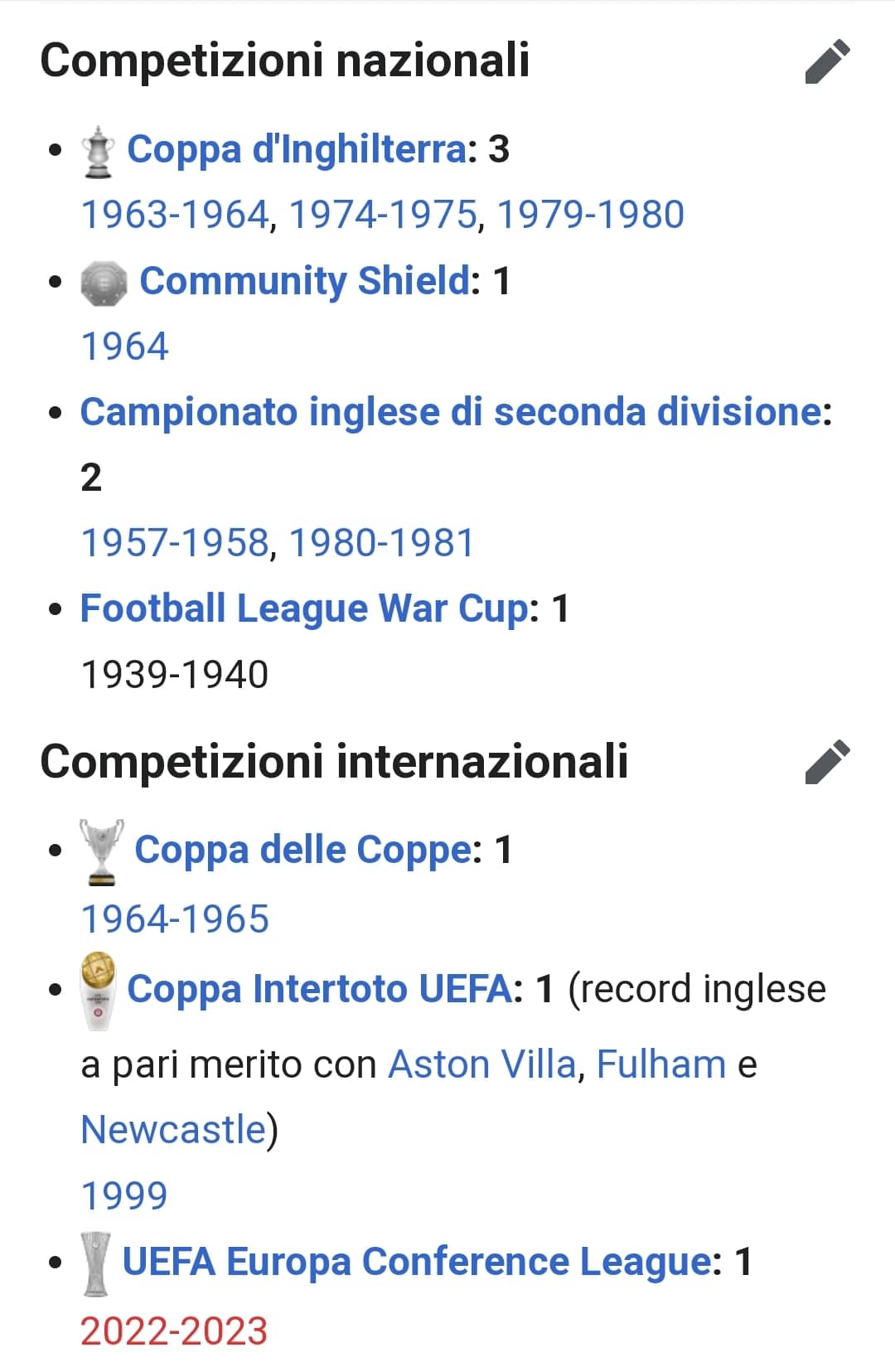 Su Wikipedia il West Ham ha già vinto la Conference League. Tifosi viola burloni o tifosi inglesi già sicuri?