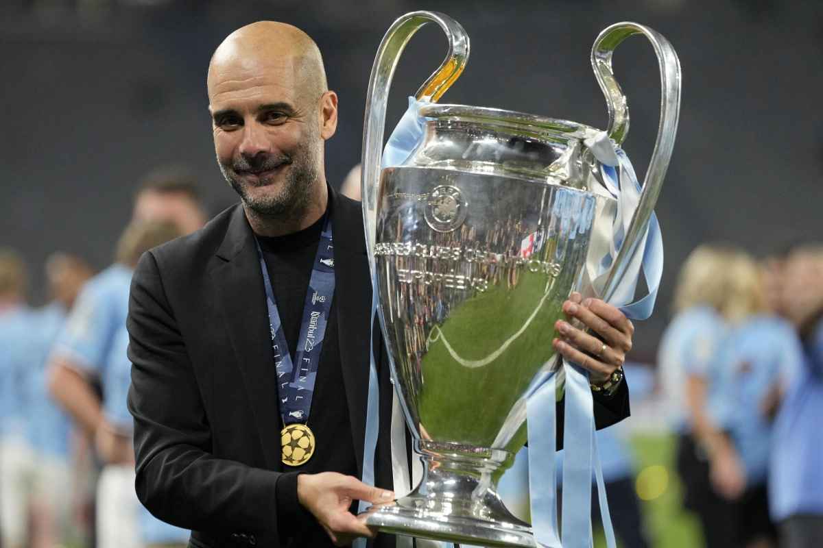 Grande gesto di Guardiola, rinuncia al premio Champions e lo dona a tutti i dipendenti del City