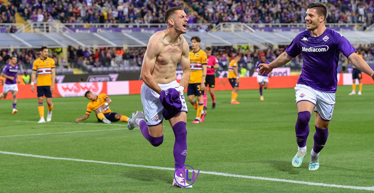 Firenze, stadio A.Franchi, 30.04.2023, Fiorentina-Sampdoria, foto Lisa Guglielmi. Copyright Labaroviola.com