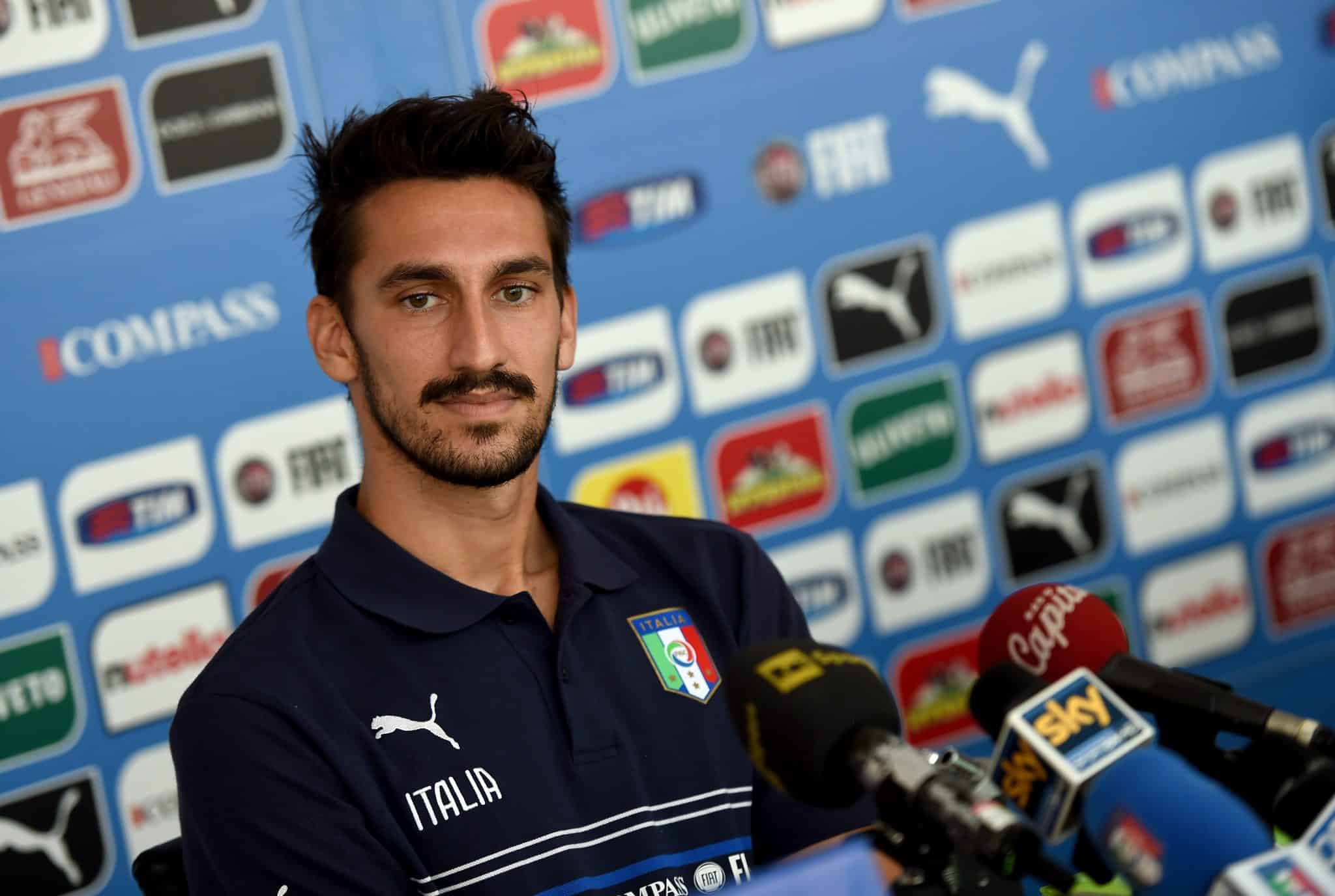 FLORENCE, ITALY - SEPTEMBER 07: Davide Astori during Italy Press Conference at Coverciano on September 7, 2014 in Florence, Italy. (Photo by Claudio Villa/Getty Images)