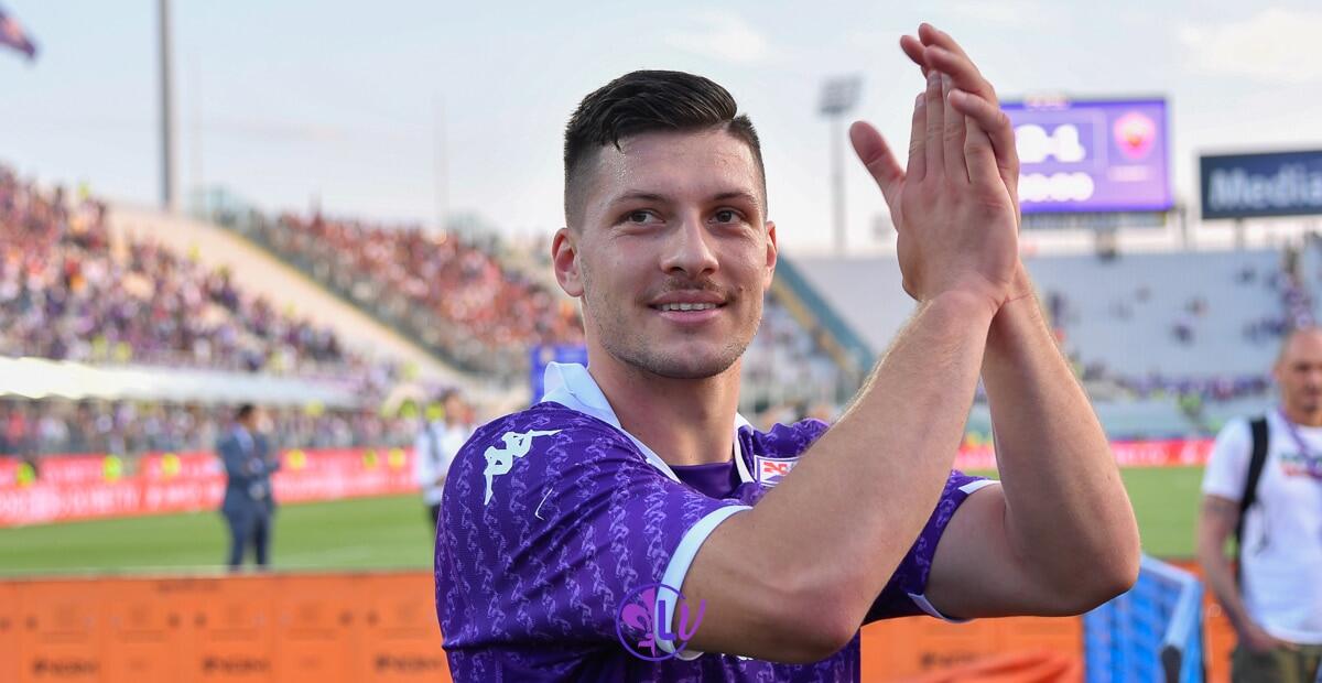 Parla Jovic: "La Fiorentina crede in me. La cosa più importante è che io stia bene fisicamente" - Roma, Stadio Olimpico, 27.05.2023, Fiorentina-Roma, foto Lisa Guglielmi. Copyright Labaroviola.com