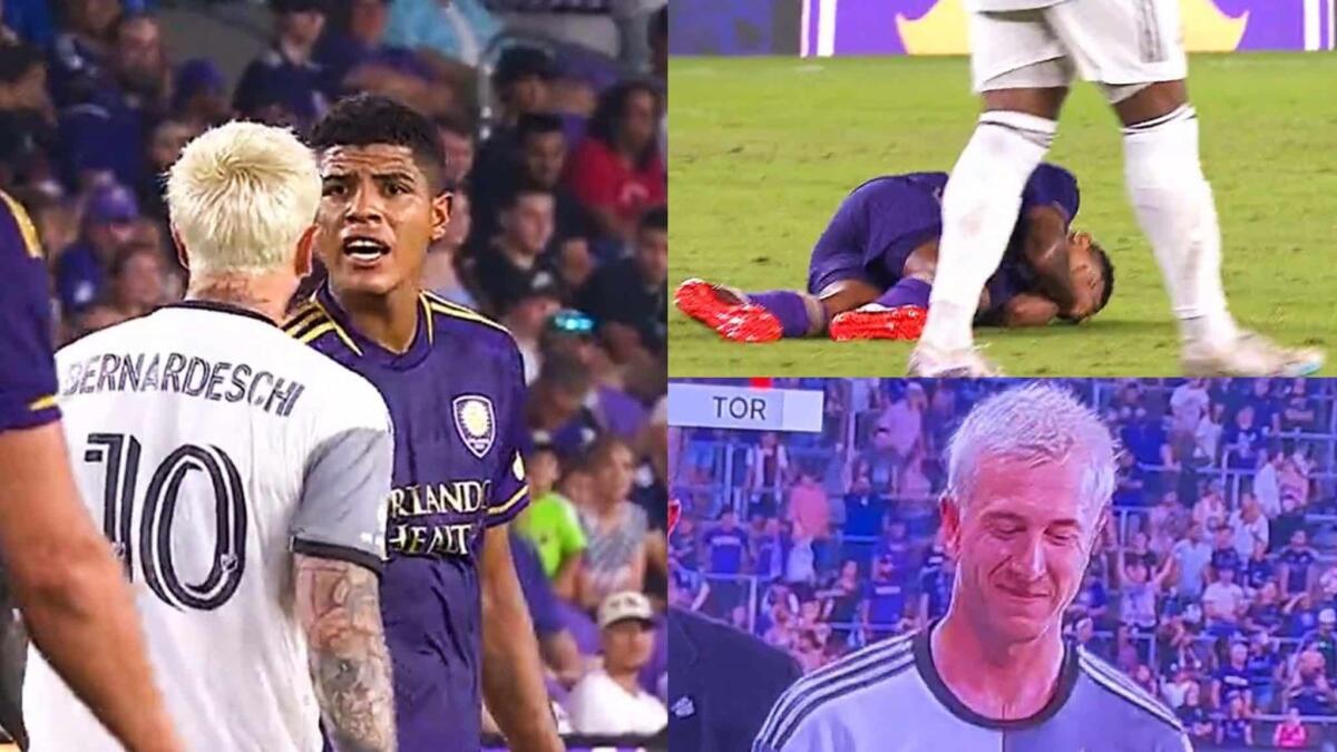 Bernardeschi perde la testa, testata ad un avversario, espulso, esce dal campo ridendo con i tifosi - 