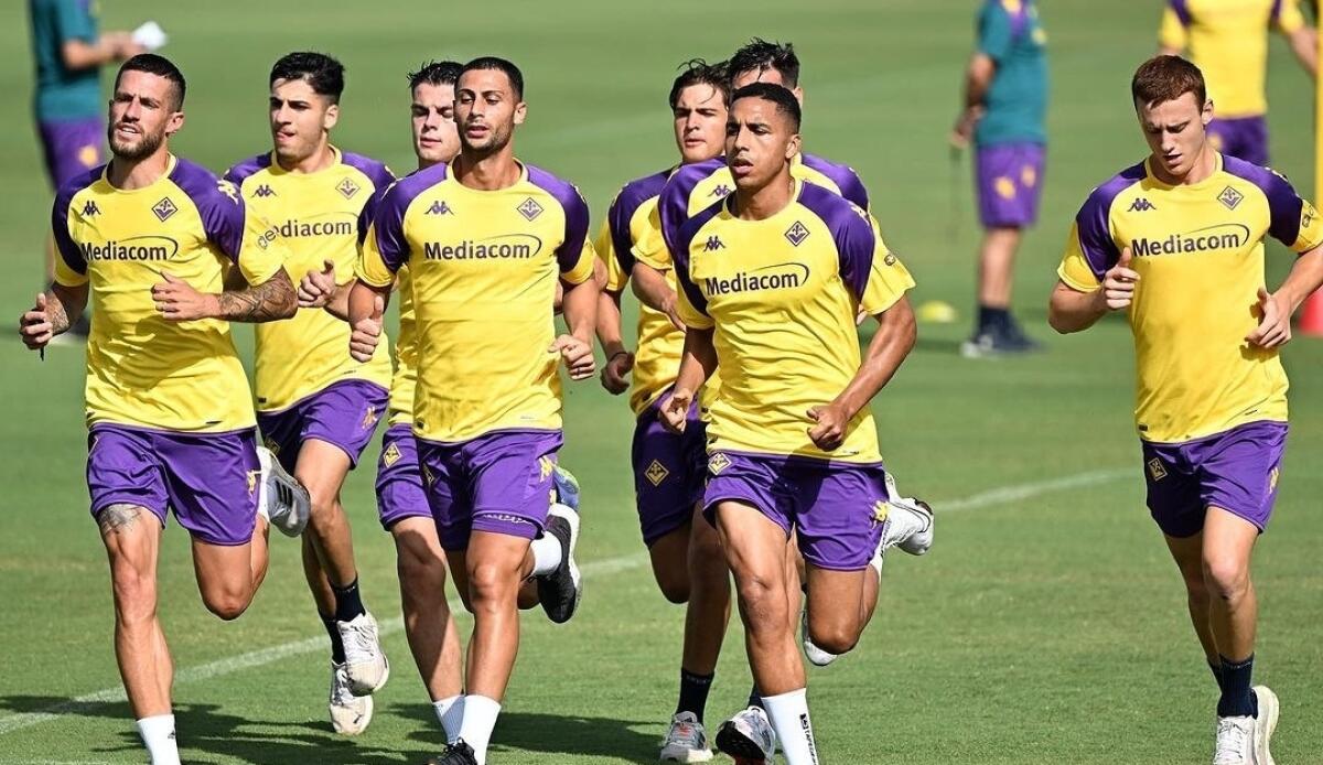 Gazzetta scrive: "Al Viola Park la temperatura è arrivata a 38 gradi, allenamenti a inizio e fine giornata" - Foto dal profilo Instagram Mandragora