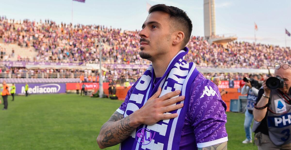 Venuti: "A Firenze ho guadagnato dal niente 100 presenze. Mi hanno fatto maturare da uomo e calciatore" - Roma, Stadio Olimpico, 27.05.2023, Fiorentina-Roma, foto Lisa Guglielmi. Copyright Labaroviola.com