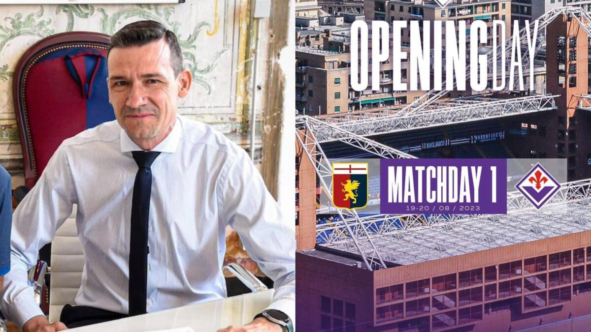 Ds Genoa: "Partenza molto stimolante. L'affronteremo con lo spirito che ci contraddistingue" - Foto: sito ufficiale Genoa / Instagram Fiorentina