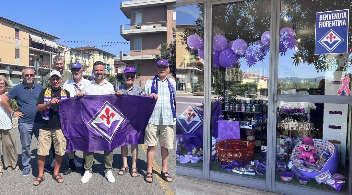 Bagno a Ripoli si tinge di viola per la Fiorentina. Il sindaco: "Entriamo a far parte della storia del club" - 