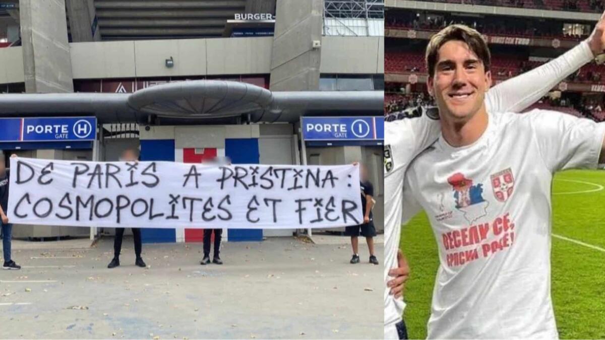 I francesi non vogliano Vlahovic, i tifosi del PSG scrivono: "Vieni a Parigi, ti tagliamo tre dita" - 