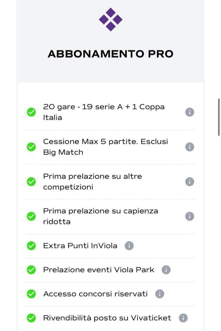 Abbonamento Pro VS abbonamento Easy. Le differenze, dalla cedibilità alla prelazione e punti extra
