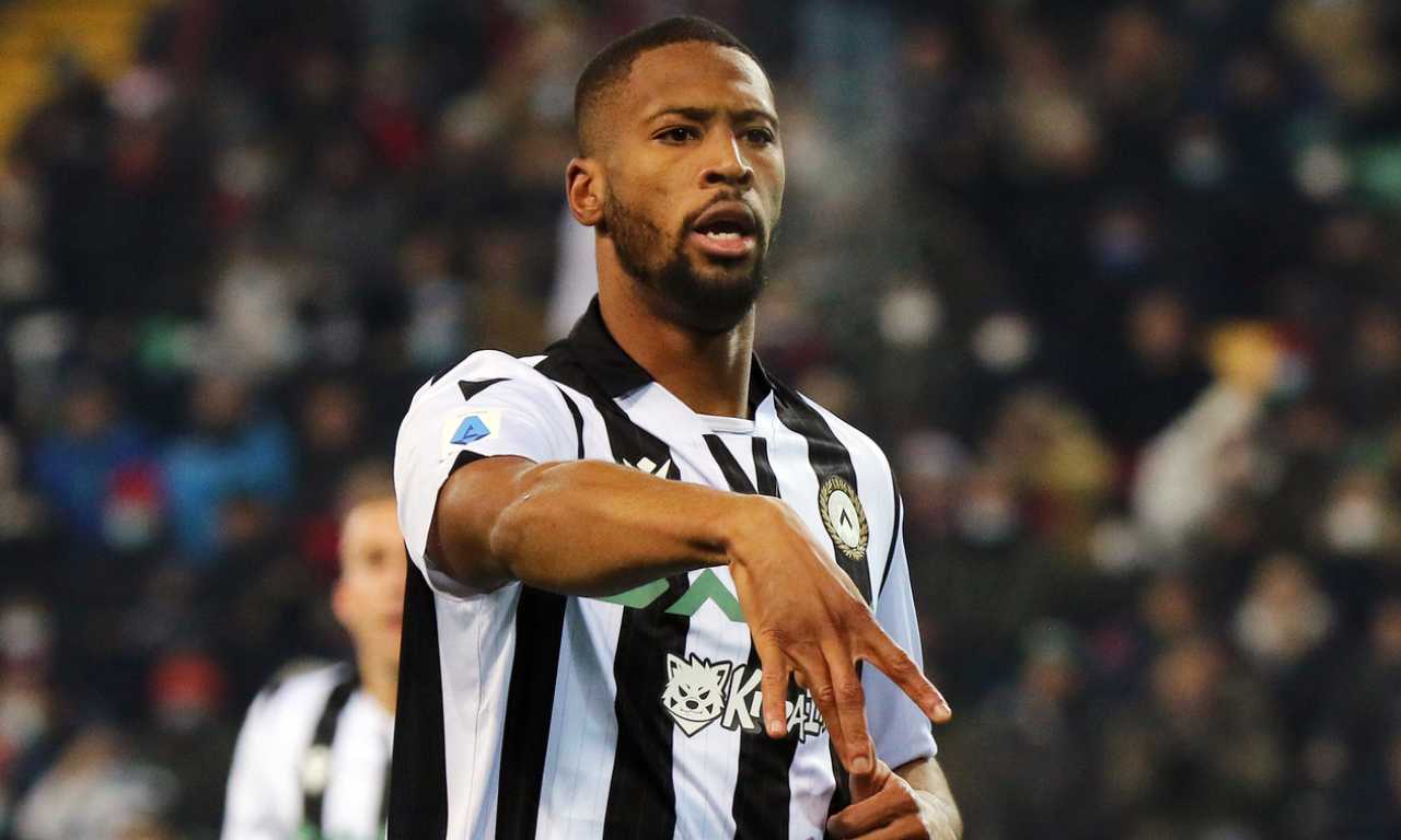 Foto Andrea Bressanutti/LaPresse11 Dicembre 2021 - Udine, ItaliaSport, CalcioUdinese vs Milan - Campionato italiano di calcio Serie A TIM 2021/2022 - Stadio Friuli.Nella foto: Beto (Udinese Calcio); gol 1-0Photo Andrea Bressanutti/LaPresseDecember 11, 202