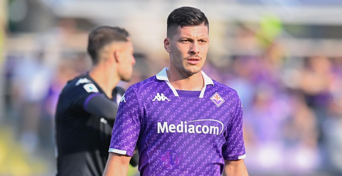 TMW, Jovic destinato a lasciare la Fiorentina, lo vuole la Stella Rossa ma ancora nessuna offerta - Roma, Stadio Olimpico, 27.05.2023, Fiorentina-Roma, foto Lisa Guglielmi. Copyright Labaroviola.com