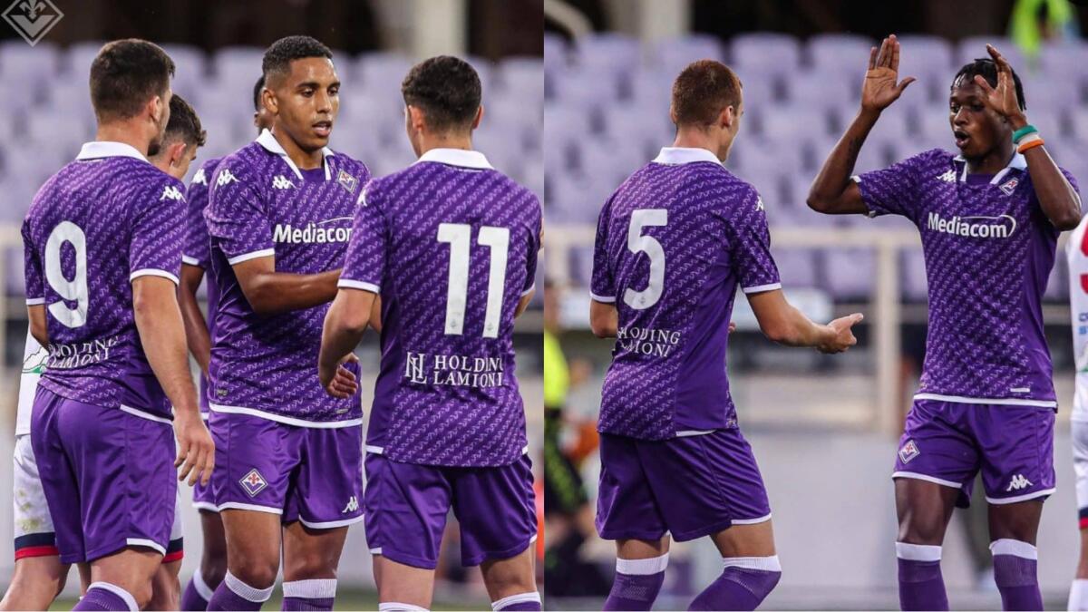 La Fiorentina ne fa 7 al Sestri Levante. Kouamè segna e fa segnare. Infantino show, va ad un'altra velocità - Foto Social ACF Fiorentina