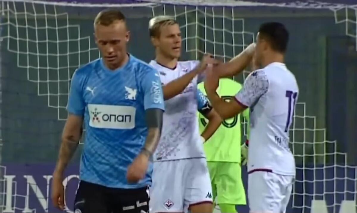 Quarta si perde il marcatore e l'Ofi Creta pareggia sul finale, per la Fiorentina è pareggio per 1-1 - 