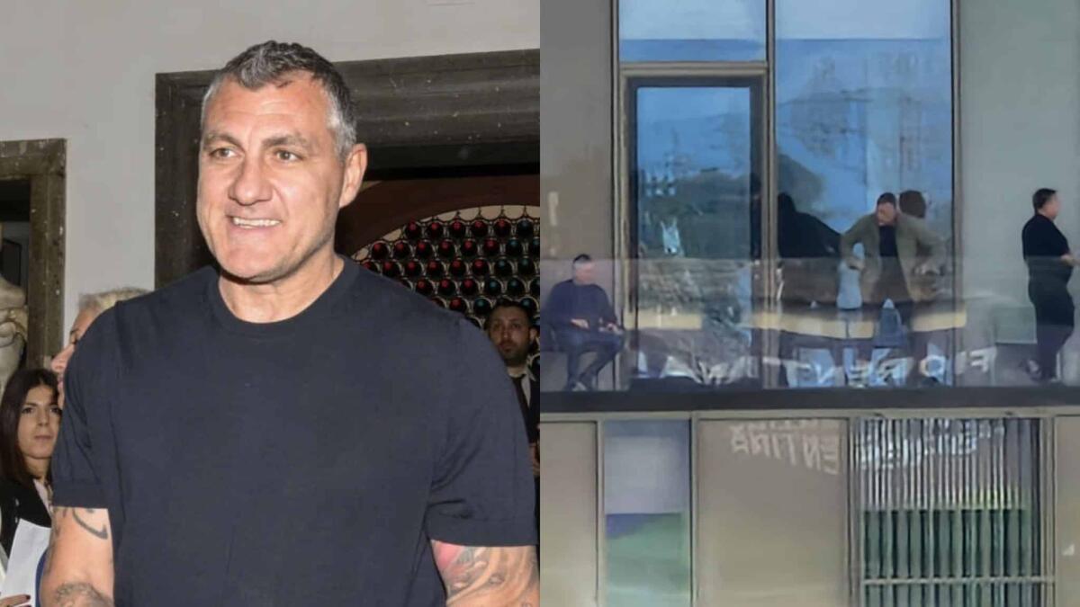 Vieri presente al Viola Park insieme a Barone e a Pradè prima della rifinitura della Fiorentina - 