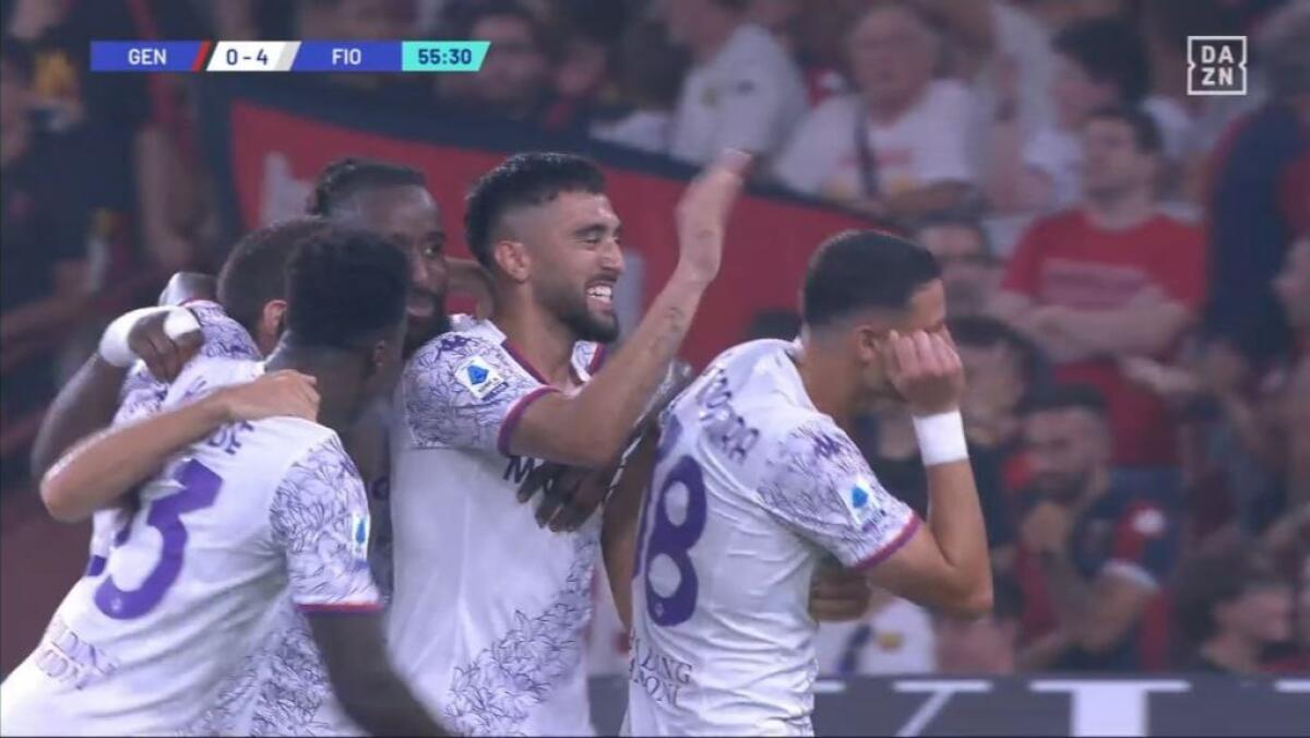 Festa viola a Marassi, Fiorentina show al debutto stagionale. In gol Biraghi, Bonaventura, Nico e Mandragora - 